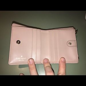 Kate Spade glitter mini bi-fold wallet